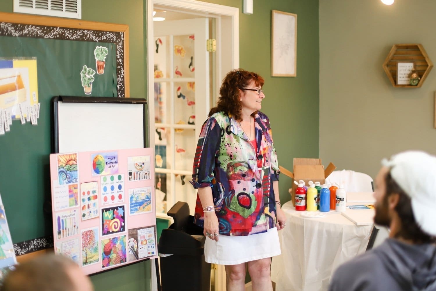 A TLC DSP leads a paint night session.